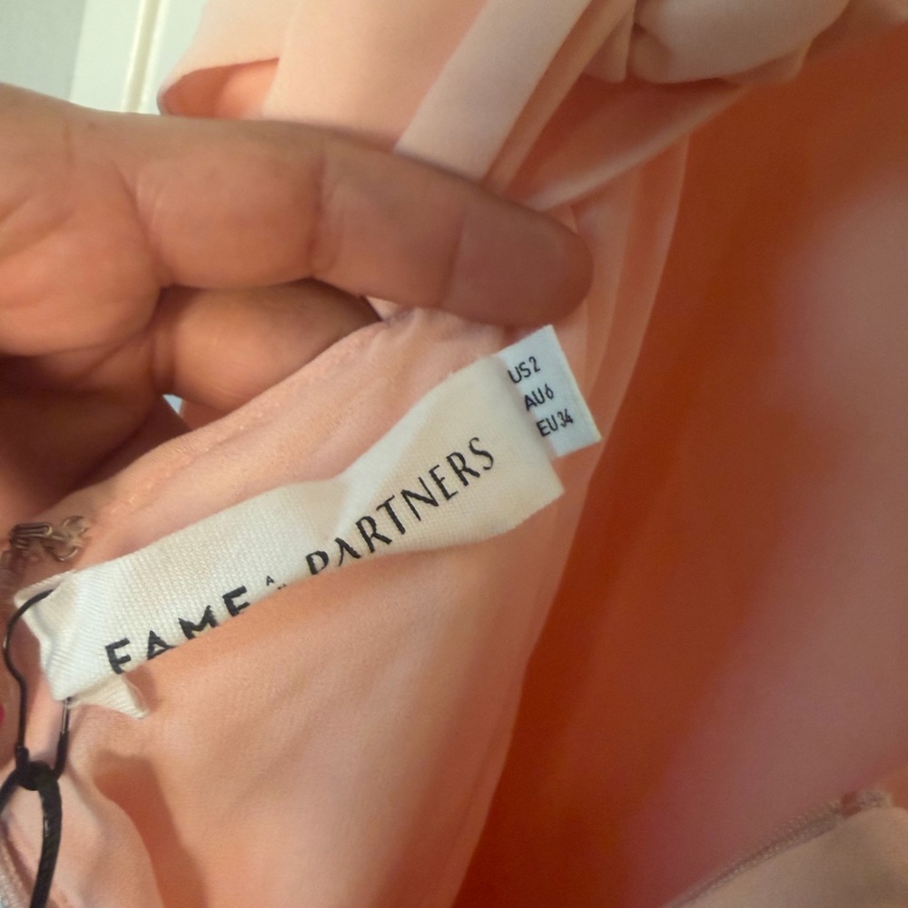 Fame and Partners Blush Pink Prom Dress - Picture 11 of 11
